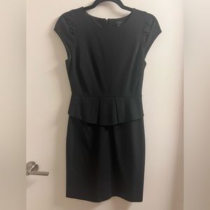 Black J Crew dress with peplum waist - Size 2p